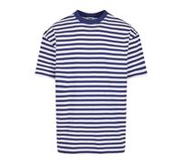 Urban Classics T- Shirt à Rayures régulières, Blanc/Bleu foncé, XXL Homme