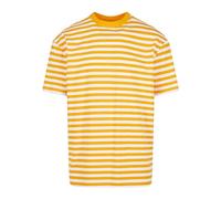 Urban Classics T- Shirt à Rayures régulières, Blanc/Magicmango, 3XL Homme