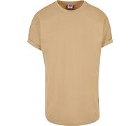 Urban Classics Homme Long Shaped Turnup Tee T-Shirt, Beige Union, S EU