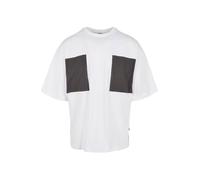 Urban Classics T-shirt Big Double Pocket Tee White/Asphalt L