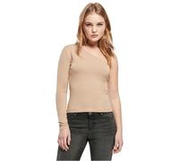 Urban Classics T- Shirt asymétrique pour Femme, Beige Union
