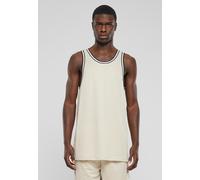 Urban Classics T-Shirt beige / bleu foncé / blanc, Taille XL