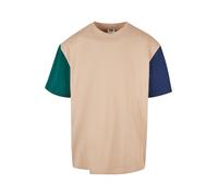 Urban Classics T-Shirt beige / bleu / vert, Taille M