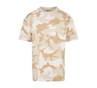 Urban Classics T-Shirt beige / camel / beige foncé / blanc, Taille L
