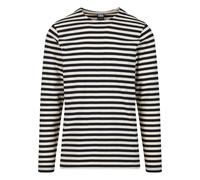 Urban Classics Tb3801-regular Stripe Ls T-Shirt, Whitesand/Noir, L Hommes