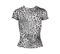 Urban Classics T-shirt femme Ladies Mesh Tee Snowleo 5XL