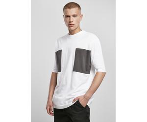 Urban Classics T-shirt Big Double Pocket Tee White/Asphalt L