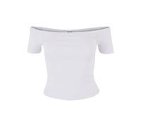Urban Classics T- Shirt Organic Off Shoulder Rib pour Femme, Blanc, XXXL