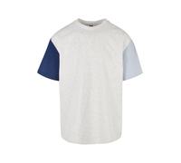 Urban Classics Thé Organique Oversized Colorblock T-Shirt, Gris Clair, M Homme