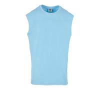 Urban Classics T-shirt sans manches Open Edge pour homme Look usé Bleu baltique XXL
