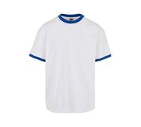 Urban Classics T-Shirt bleu cobalt / blanc cassé, Taille XL