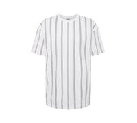Urban Classics Homme Heavy Oversized Aop Stripe Tee T-Shirt, Blanc (White/Navy 01289), XL