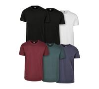 Urban Classics T-Shirt bleu marine / émeraude / rouge / noir / blanc, Taille S