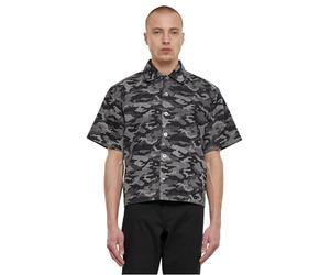 Urban Classics T- Shirt Boxy imprimé Chemise, Camouflage Noir Laser, 3XL Homme