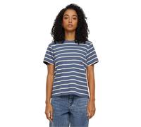 Urban Classics T- Shirt Boxy rayé pour Femme, Blanc cassé/Bleu Vintage, XXXXXL