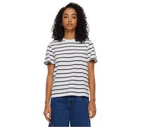 Urban Classics T- Shirt Boxy rayé pour Femme, Noir/Blanc, XL