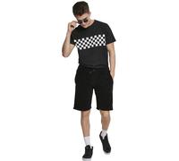 Urban Classics T-shirt Check Panel Tee Noir/White S