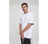 Urban Classics Homme Contrast Tall Tee T shirt, Blanc (Wht/Blk), 6XL Grande taille EU