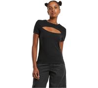 Urban Classics T-Shirt Découpé Femme T-Shirt Manches Courtes Noir M