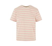 Urban Classics Femme Boxy Rayé pour T-Shirt, Rose Citron/Sable Blanc, M EU
