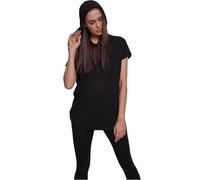 Urban Classics Sweat à Capuche sans Manches en Jersey pour Femme T-Shirt, Noir, XS