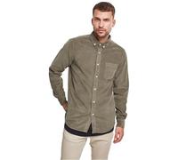 Urban Classics T- Shirt en Velours côtelé Chemise, Olive, XL Homme