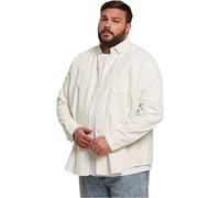 Urban Classics T- Shirt en Velours côtelé Chemise, Sable Blanc, XXL Homme