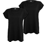 Urban Classics T-shirt femme Ladies Extended Shoulder Tee Black+Black L