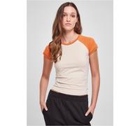 Urban Classics T-shirt femme Ladies Organic Stretch Short Retro Baseball Tee 4XL