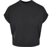 Urban Classics T-shirt femme Ladies Short Pigment Dye Cut On Sleeve Tee Black 3XL
