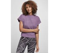 Urban Classics T-shirt femme Ladies Short Pigment Dye Cut On Sleeve Tee Duskviolet 4XL