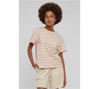 T-shirt boxy rayé femme Urban Classics Rose 4XL