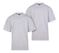 Urban Classics T-Shirt Grand Taille 2-Pack Pour Hommes En Coton Jersey Col Rond