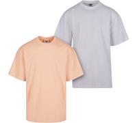Urban Classics T-Shirt Grand Taille 2-Pack Pour Hommes En Coton Jersey Col Rond