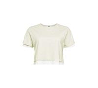 Urban Classics Ladies Full Double Layered Tee T-Shirt, Gris Clair/Blanc, M Femme