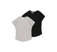 Urban Classics T-Shirt gris clair / noir, Taille 134-140