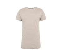Urban Classics Homme Shaped Long Tee Manches Courtes Ourlet Arrondi Col Rond Basique Streetwear Minimaliste 100% Coton Jersey, Gris (Cloud 01325), M