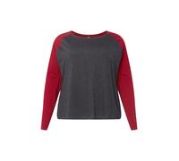 Urban Classics T-shirt gris foncé / rouge sang, Taille S