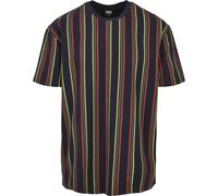 Urban Classics T-Shirt Imprimé Oversized À Rayures Rétro Multicolore