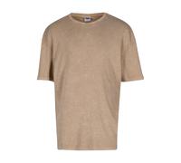 Urban Classics T-shirt jacquard lavé beige uni XL