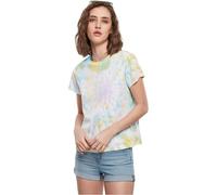 Urban Classics T- Shirt Ladies Tie Dye Boyfriend Tee Femme - Blanc/Multicolore - XL