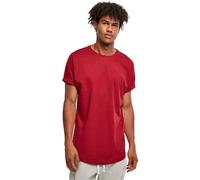 Urban Classics T-Shirt Long Manches Retroussées Homme T-Shirt Manches Courtes Rouge