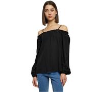 Urban Classics T-Shirt Manches Longues Épaules Dénudées Femme T-Shirt Manches Longues Noir M