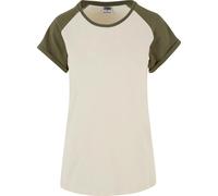 Urban Classics - T-shirt manches raglan pour femme TN770 (S) (Sable clair/olive)