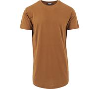 Urban Classics Homme Shaped Long Tee Manches Courtes Ourlet Arrondi Col Rond Basique Streetwear Minimaliste 100 Coton Jersey, Marron (Toffee 786), M EU