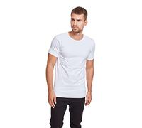 Urban Classics T-Shirt Moulant en Stretch Homme T-Shirt Manches Courtes Blanc L