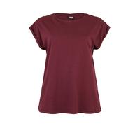 Urban Classics Femme Ladies Extended Shoulder Tee T Shirt, Cerise, M EU