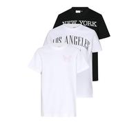 Urban Classics New York & Los Angeles & Butterf Short Sleeve T-shirt 3 Units Blanc,Noir 158-164 cm Fille