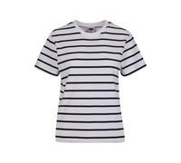 Urban Classics Femme Boxy Rayé pour T-Shirt, Noir/Blanc, L EU