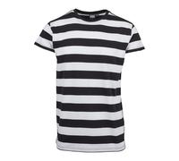 Urban Classics T- Shirt à Rayures Bloc, Noir/Blanc, XXL Homme